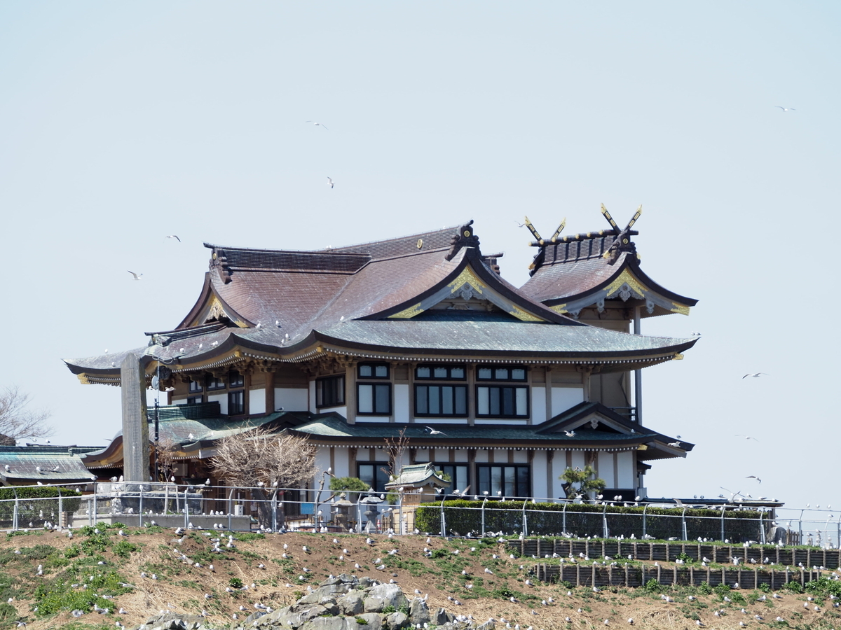 横から見た拝殿