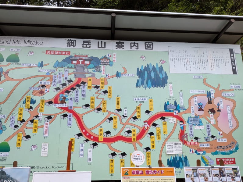 神社までの略図