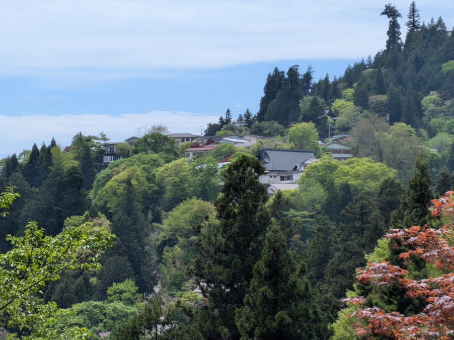 山上にある集落