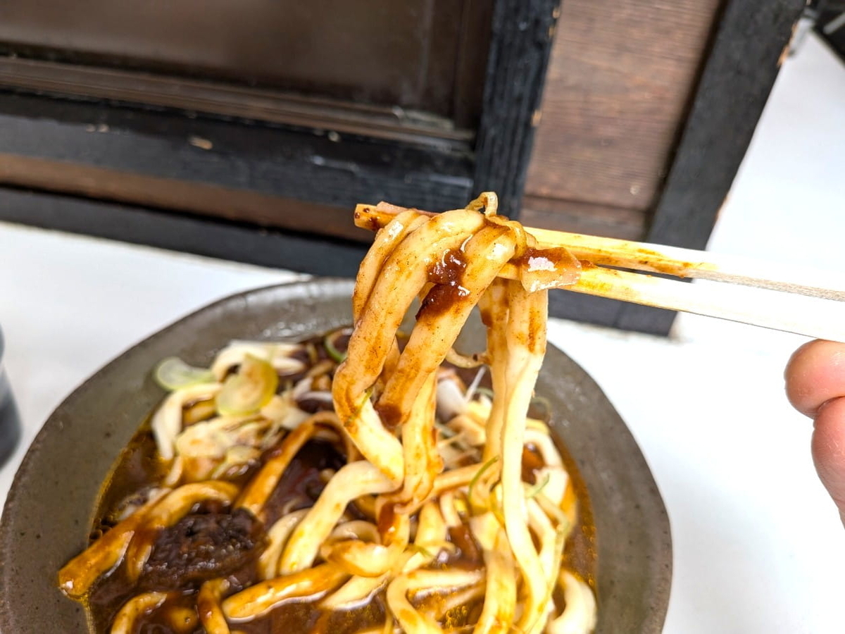 ＳＬパレオのかれーうどんの麺