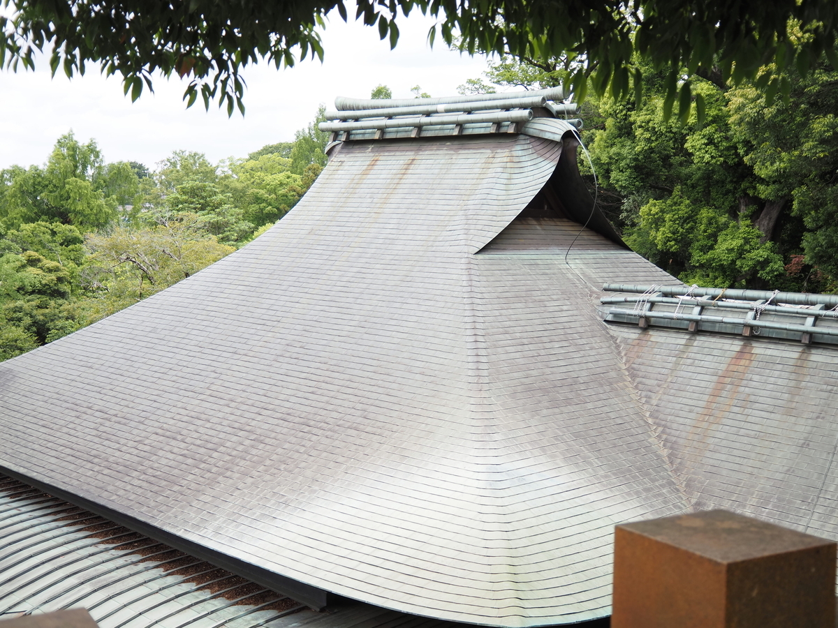 元三大師堂の屋根