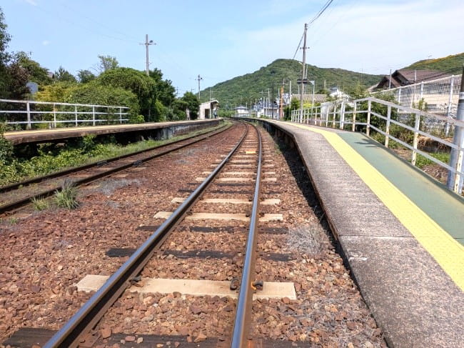 吉備津駅のホーム