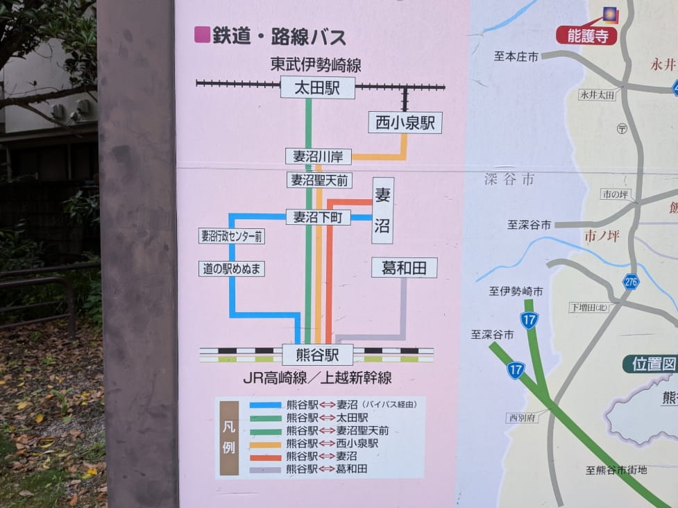 バスの路線図