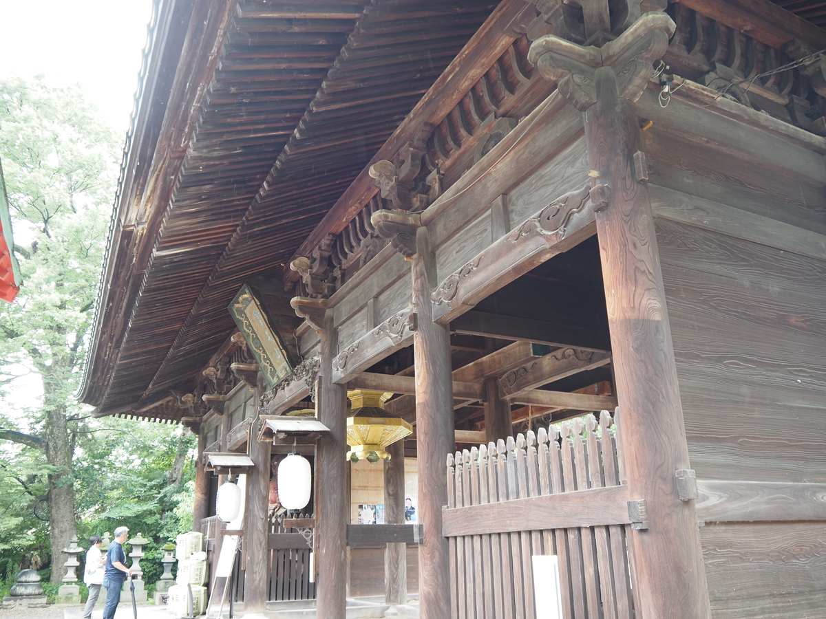 横から見た仁王門