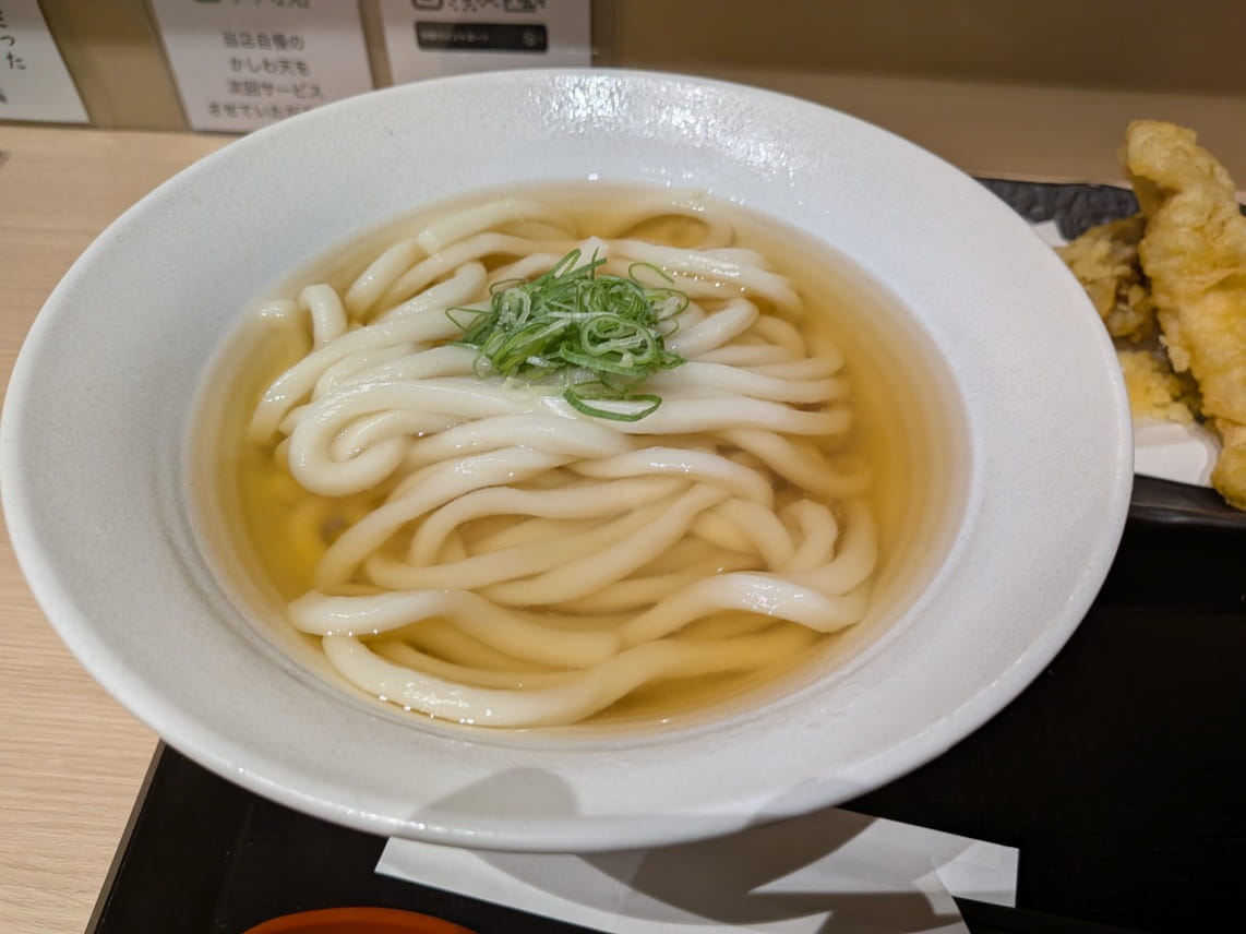 餅麺のかけうどん