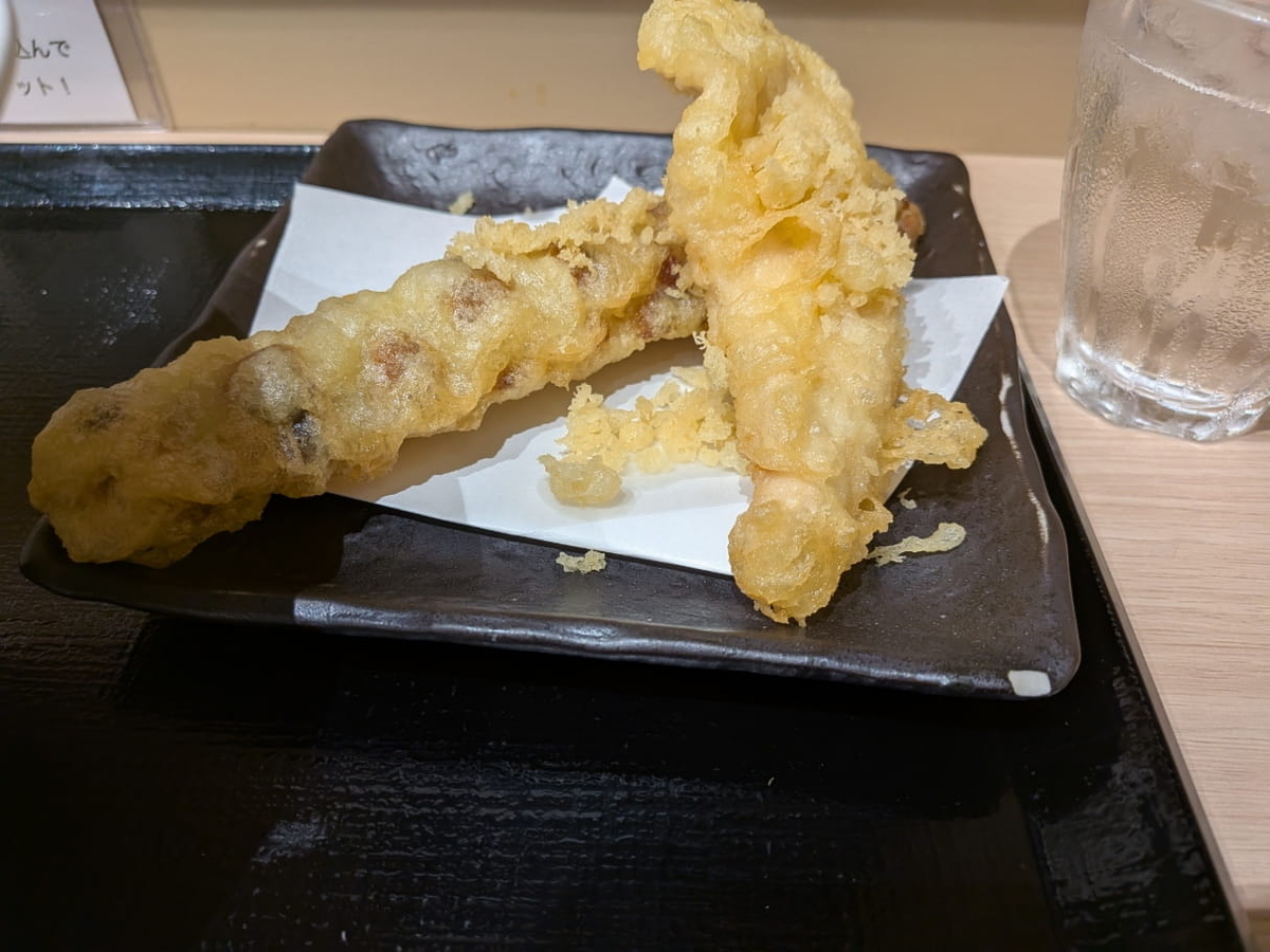 かしわ天とちくわ天