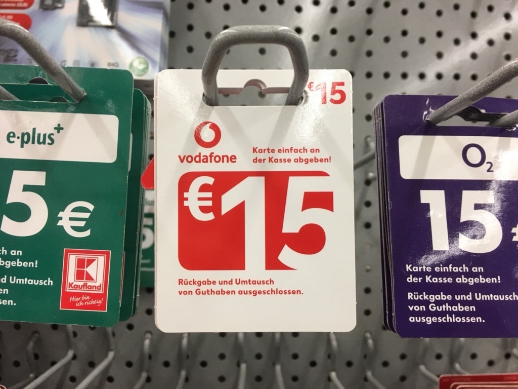 ドイツでVodafoneトップアップ ドイツ生活 徒然記