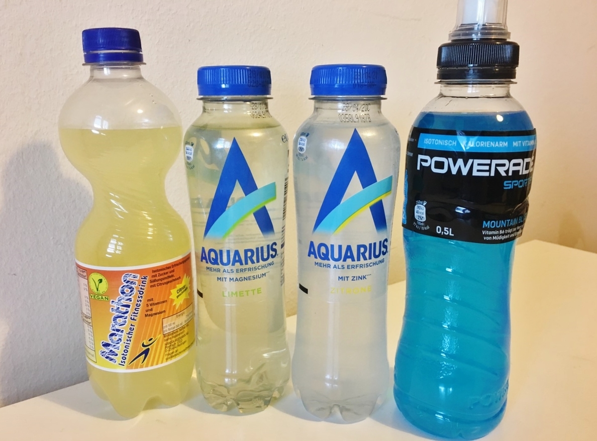 ポカリ販売圏外ドイツのスポーツ飲料飲み比べ ドイツ生活 徒然記 ポカリ販売圏外ドイツのスポーツ飲料飲み比べ ドイツ生活 徒然記