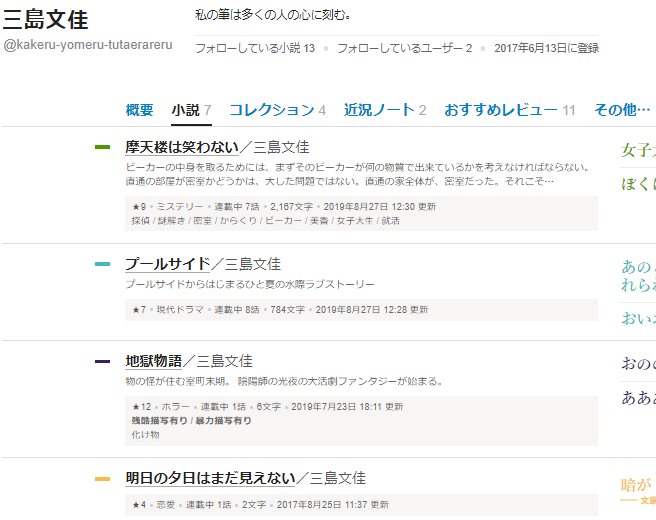 小説を読む