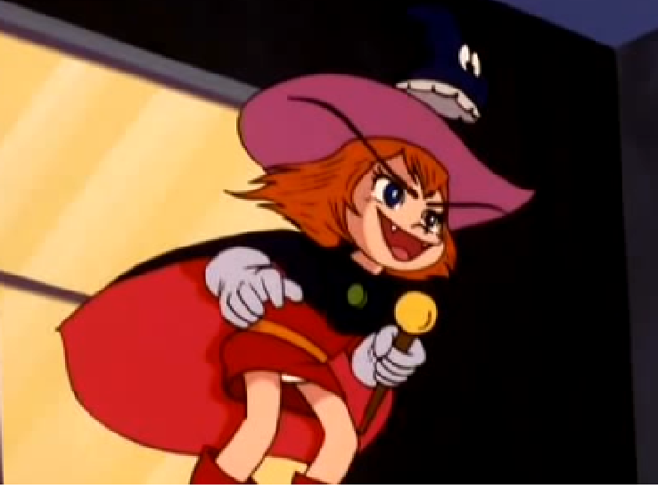 セル画 ドロロンえん魔くん 雪子姫・カパエル 背景画付き