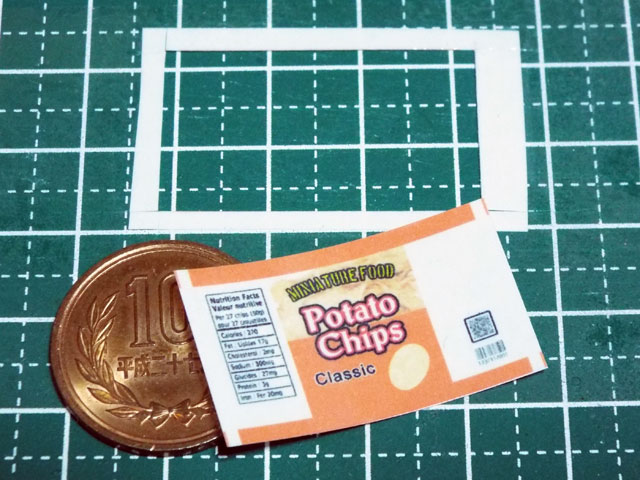 【ミニチュアフード】ポテトチップス(袋)の作り方