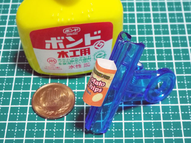 【ミニチュアフード】ポテトチップス(袋)の作り方
