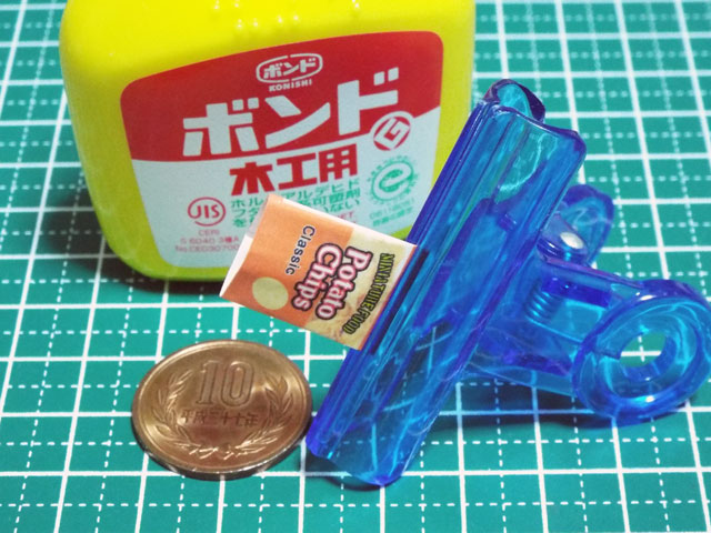 【ミニチュアフード】ポテトチップス(袋)の作り方