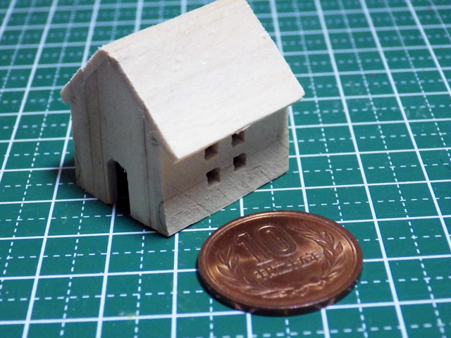 【ミニチュア小物】犬小屋(ミニハウス)の作り方