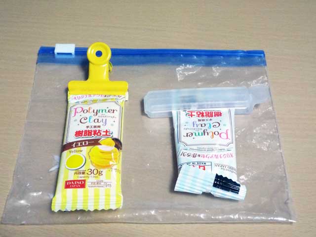 樹脂粘土の保管方法
