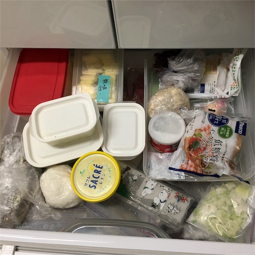 冷凍庫引き出し2上段ビフォー 冷凍庫引き出し2上段ビフォー