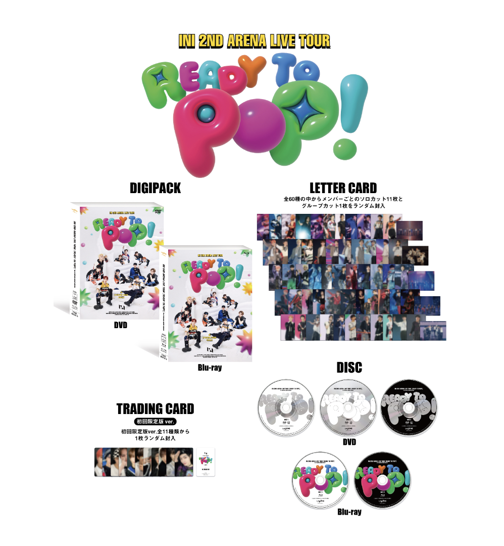 INI 2ND ARENA LIVE TOUR [READY TO POP!] IN KYOCERA DOME OSAKA』Blu