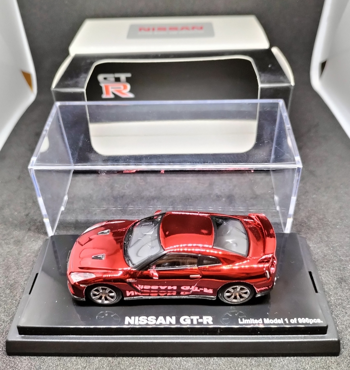 日産モデルカーコレクション GTR レッドクローム (NISSAN MODEL CAR COLLECTION GTR red chrome