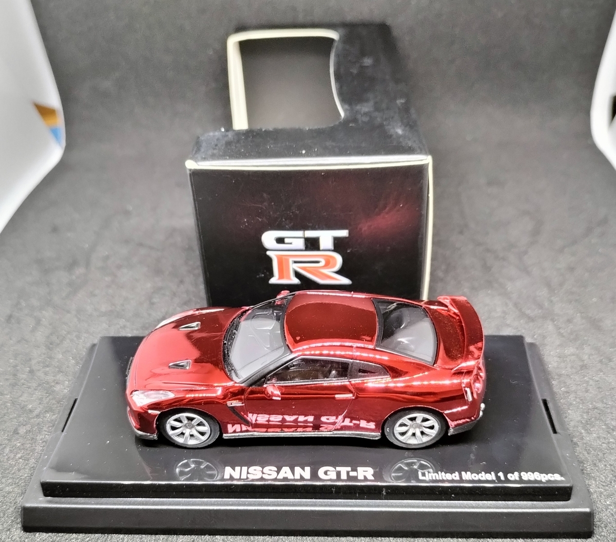 日産モデルカーコレクション GTR レッドクローム (NISSAN MODEL CAR COLLECTION GTR red chrome