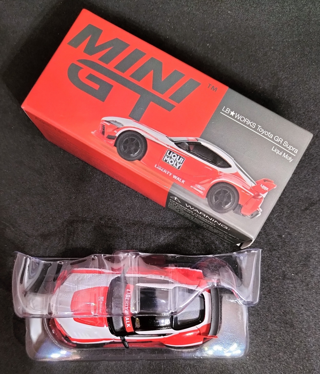 MINIGT LB★WORKS トヨタ GR スープラ 3台セット 1/64スケール MINI GT「HKS GRスープラ(A90)」(ダウンシフト