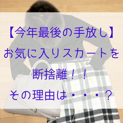 今年最後の手放し】あのお気に入りスカートを断捨離!!どうしようも ...