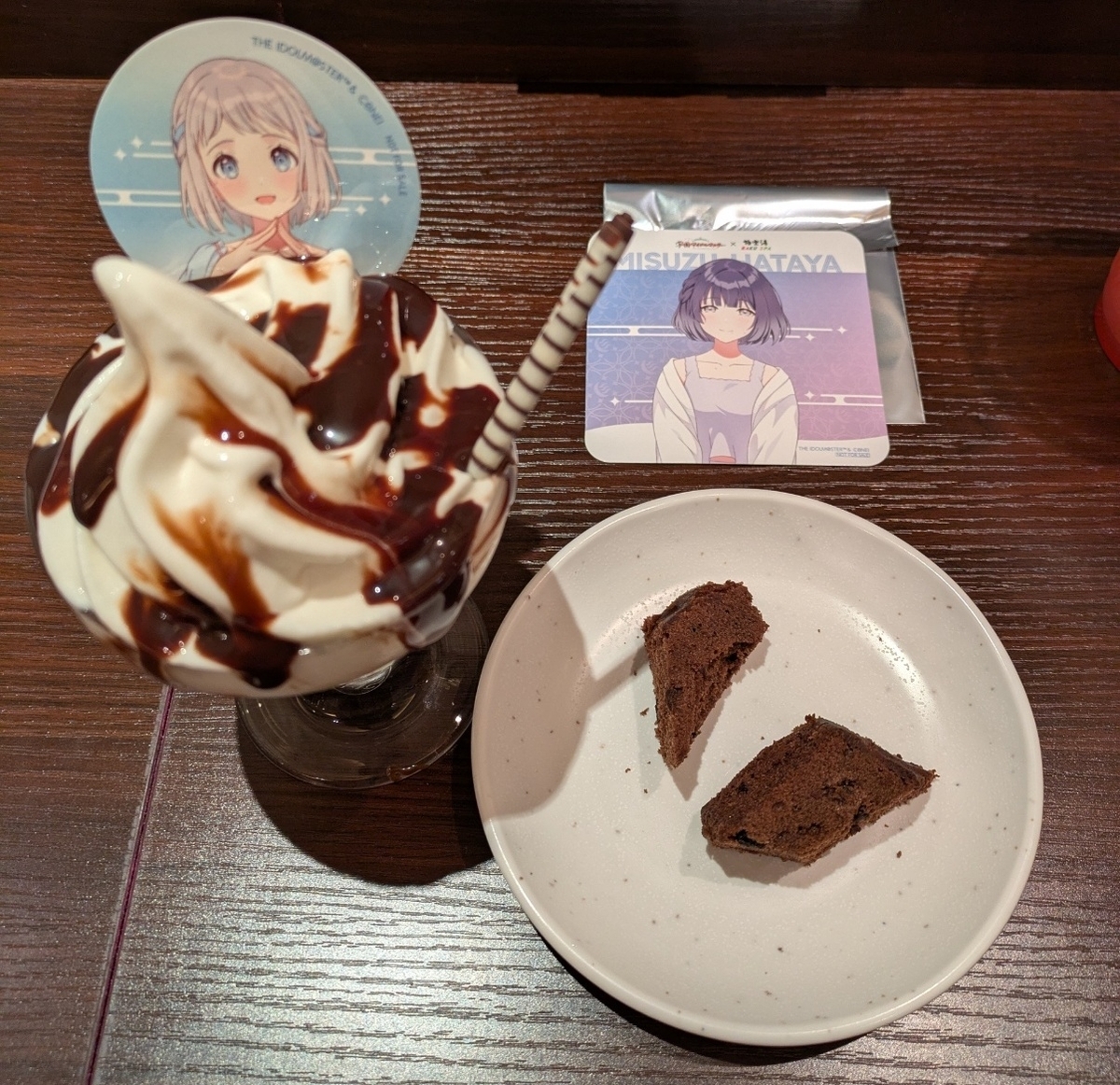 チョコレートケーキパフェの写真