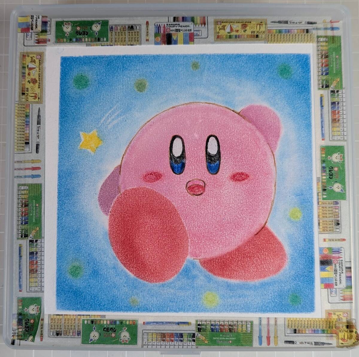 ヌーベルカレーパステルで描いたカービイ