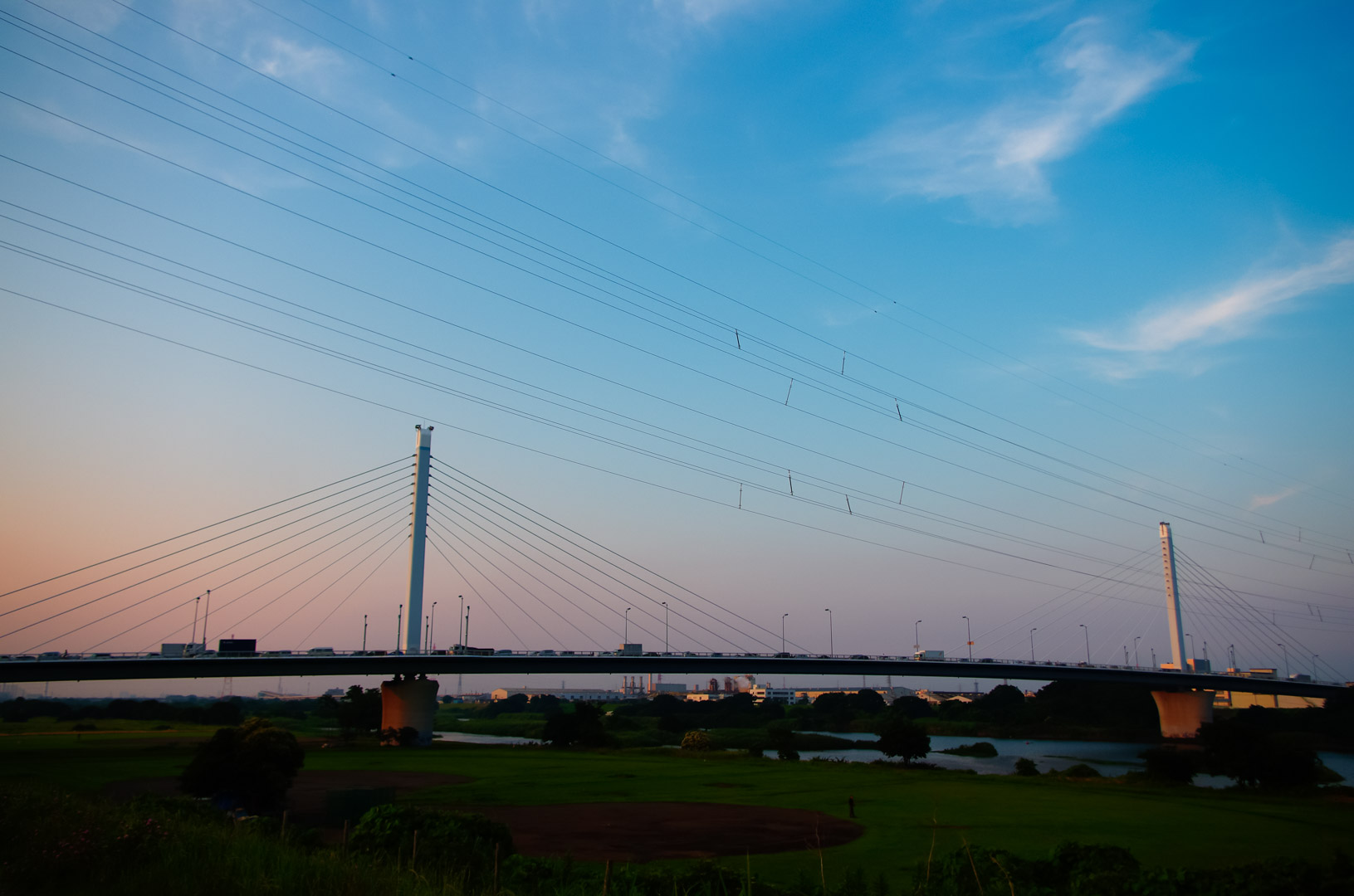 湘南銀河大橋と夕暮れ(2017年7月) 湘南銀河大橋と夕暮れ(2017年7月)