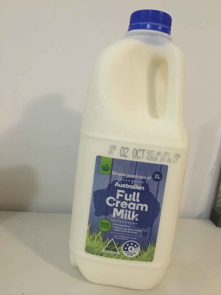 オーストラリアの牛乳のはなし
