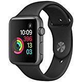 Apple Watch Series 1 42mm スペースグレイアルミニウムケースとブラックスポーツバンド　MP032J/A