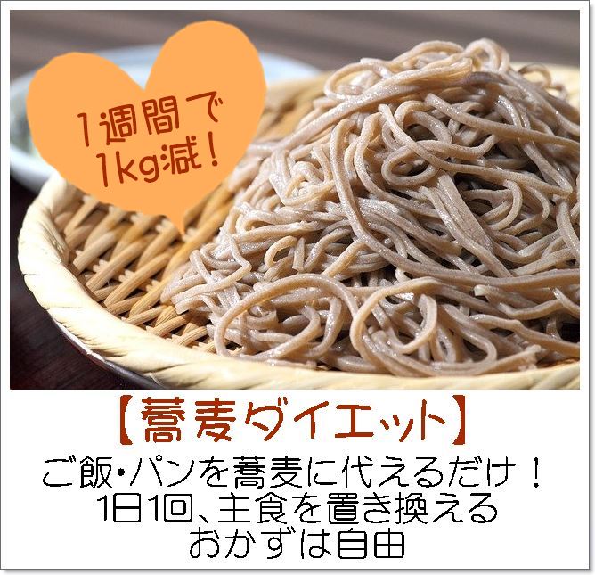 そばダイエット成功談 1週間で1kg減