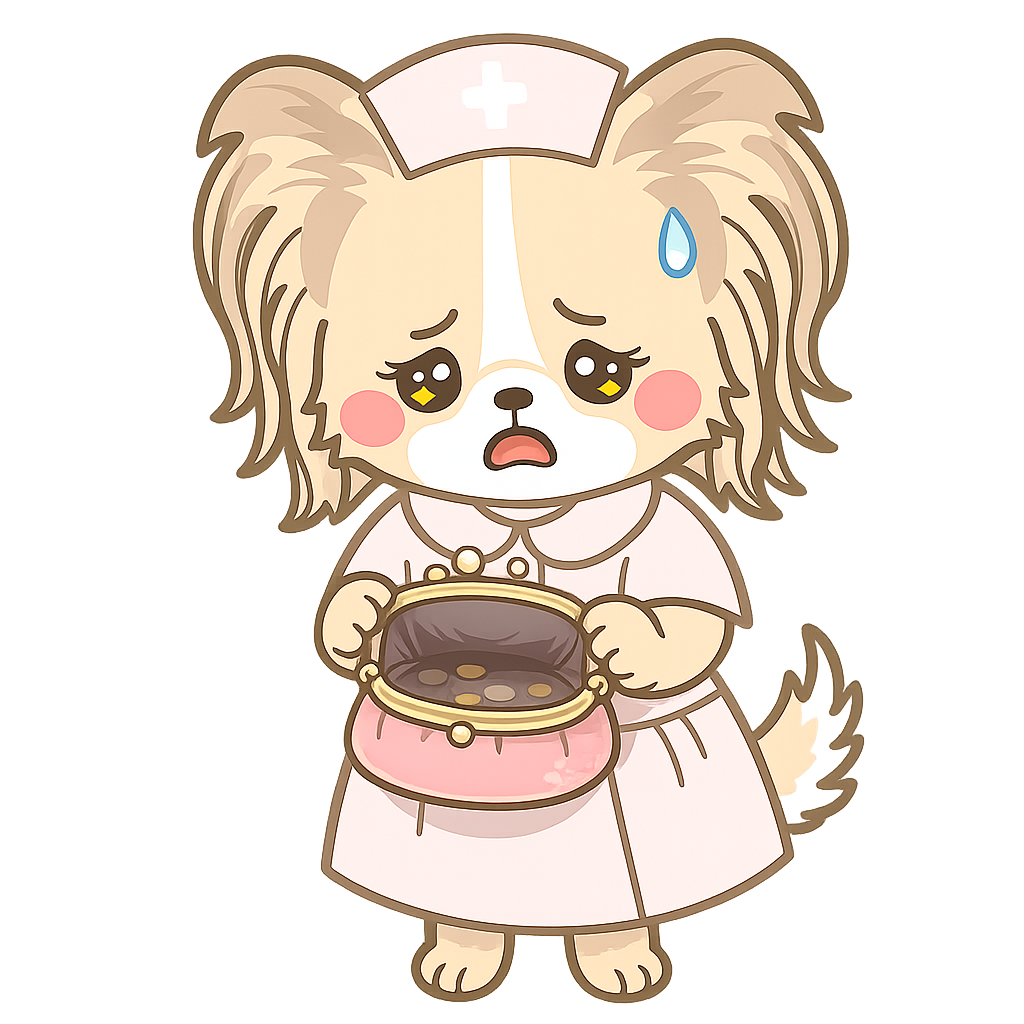パピナース・財布しょんぼり