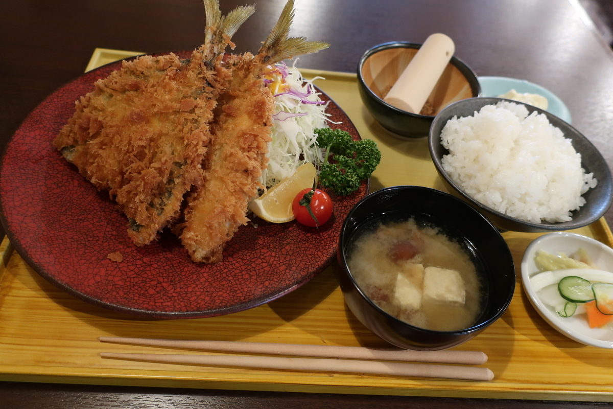 吉梅活〆あじフライ定食(2尾)画像