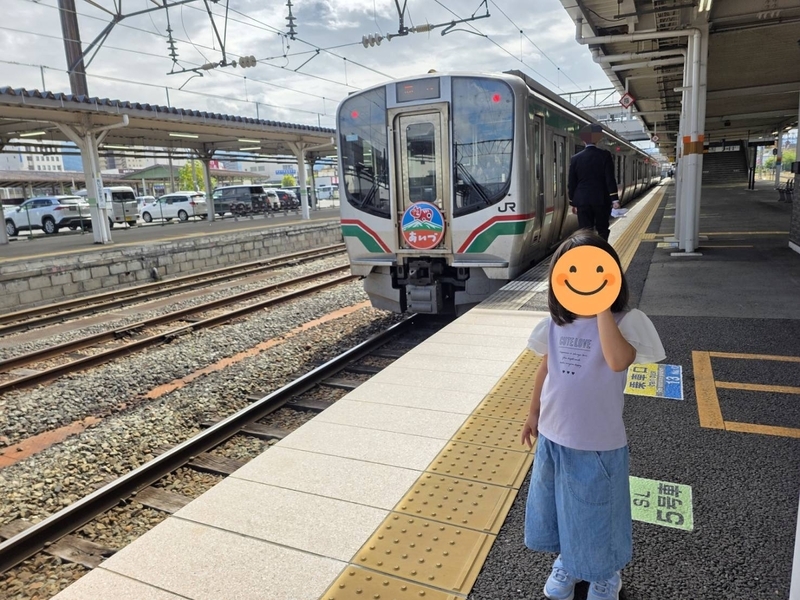 磐越西線と娘