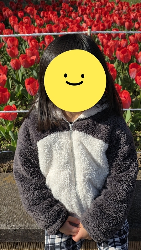 チューリップと娘ちゃん