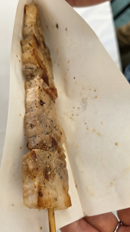 島豚バラ串焼き