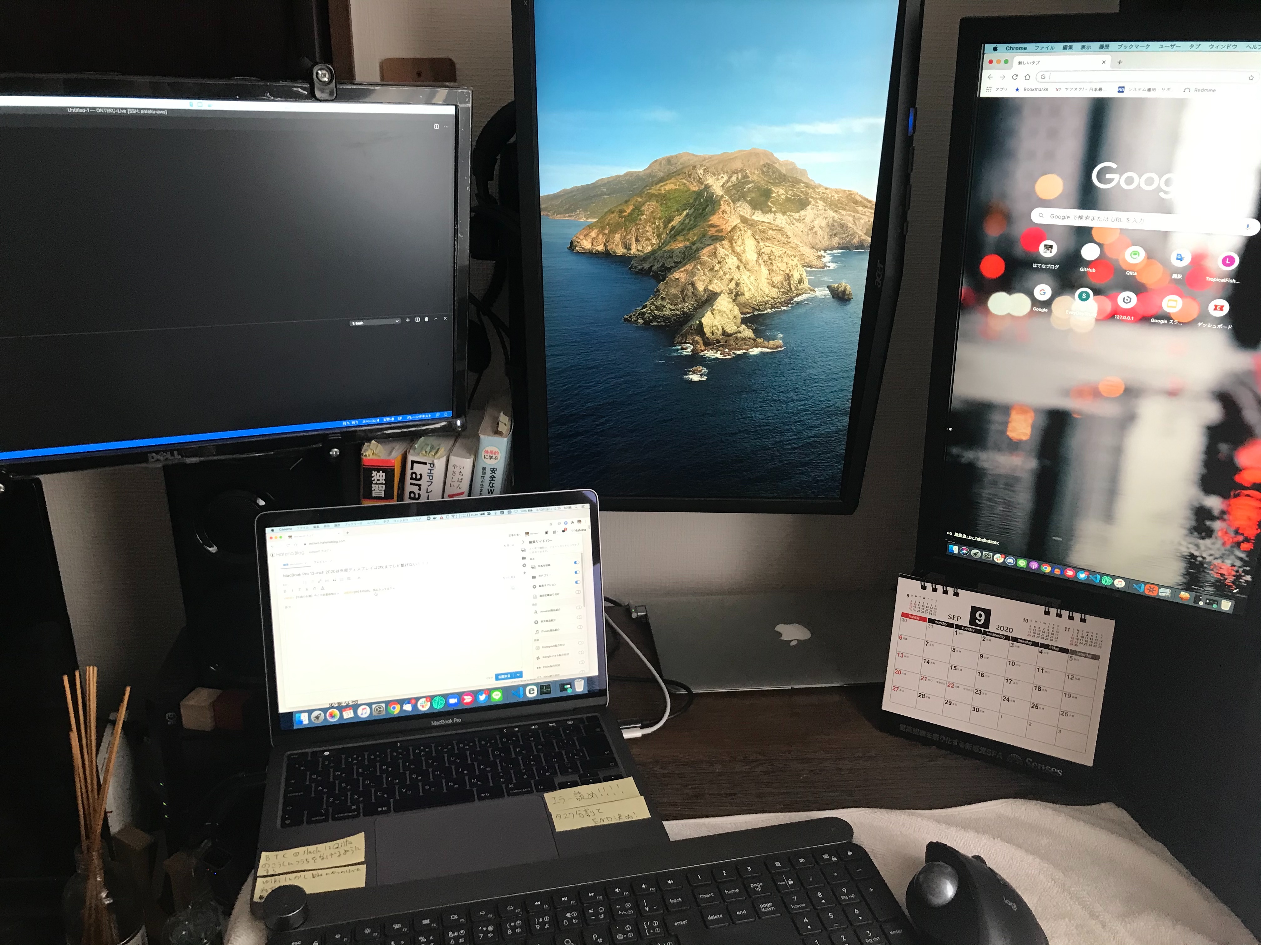 MacBook Pro 13-inch 2020は外部ディスプレイは2枚までしか繋げ