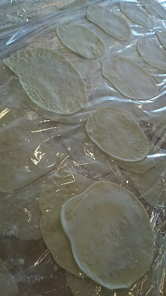 f:id:mirygoaround:20181115175116p:plain 餃子の皮の写真。皮はかなり薄い。