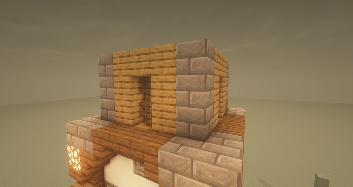 マイクラ 木と石のオシャレな時計塔の作り方 初心者向け Minebox