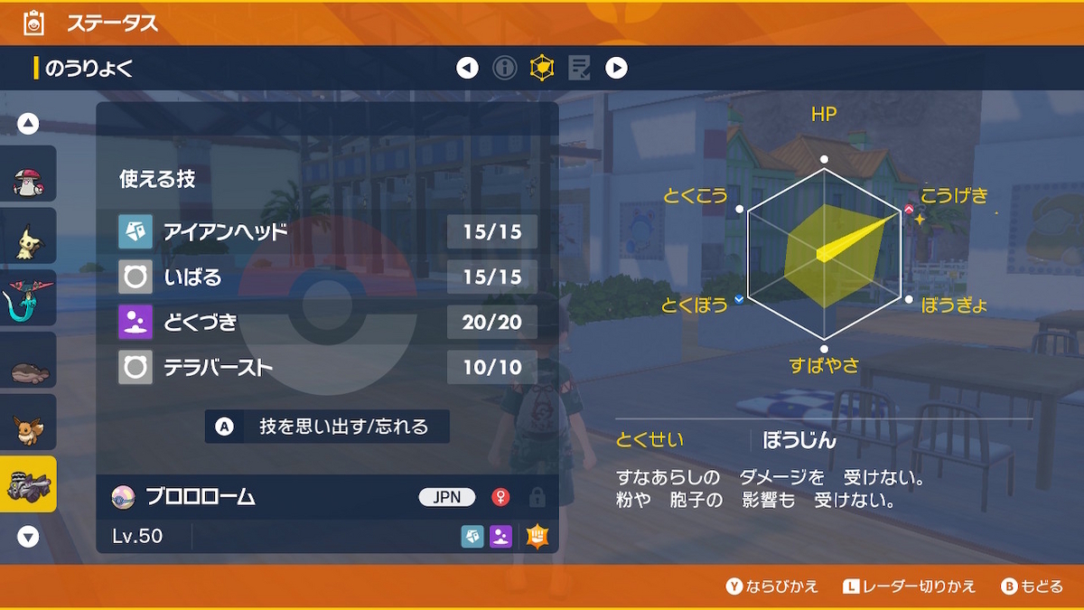 ステータス
