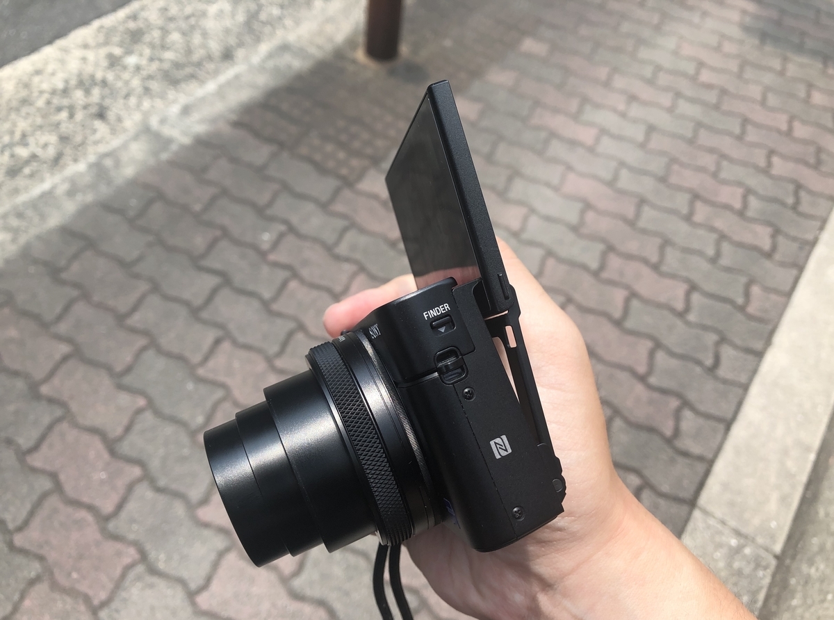 f:id:mismith:20190620131937j:plain 写真:RX100 M6の自撮りバリアングル