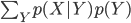  \sum_Y p(X|Y)p(Y) 