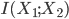 { \displaystyle
I(X_1;X_2)
}