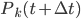 { P_k(t + \Delta t) }