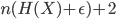{ n(H(X) + \epsilon) + 2}