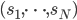 {(s_1,\dots,s_N)}
