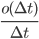 {\frac{o(\Delta t)}{\Delta t}}
