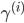 {\gamma^{(i)} }