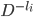 {D^{-l_i}}