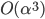 {O(\alpha^3)}